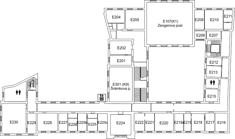 Plan of the 2nd floor of building E